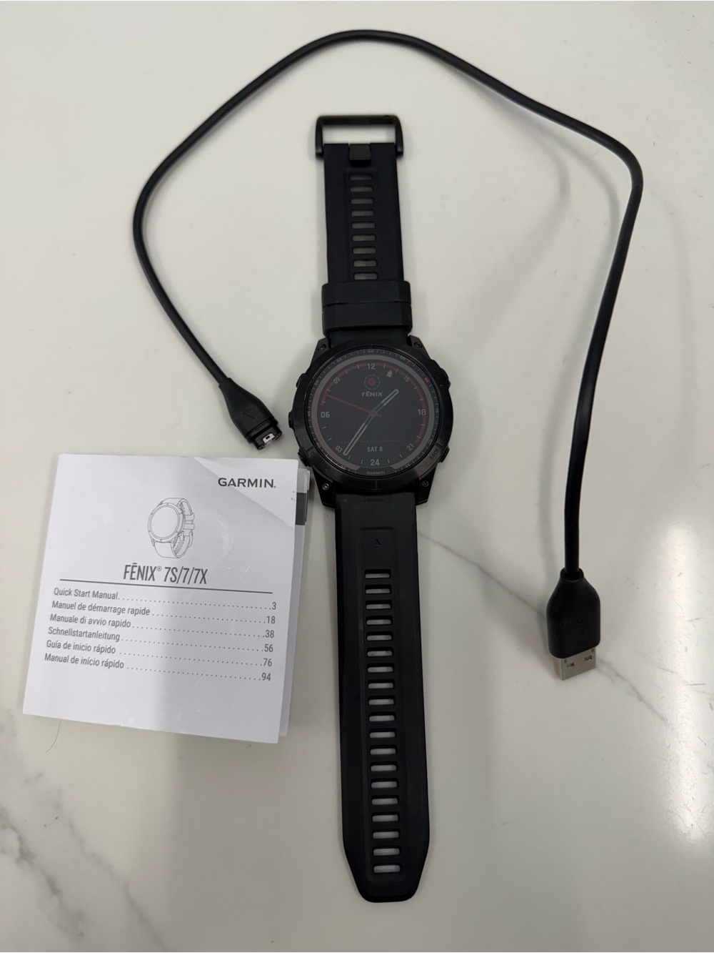 garmin Fēnix 7x sapphire solar